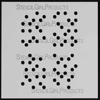 Min Dots 6 Stencil designed by Andrew Borloz