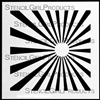 Circle Rays 6 Stencil