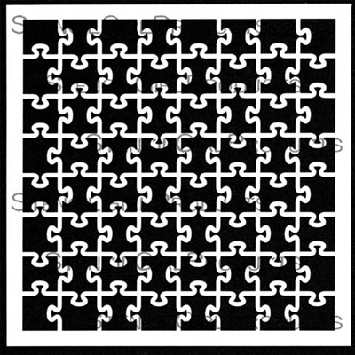 Jigsaw Puzzle Stencil by Lizzie Mayne