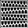 Half Moon Slant Stencil