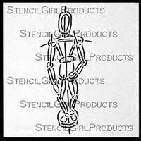 A-Nat-A-My Articulated Figure Stencil Pam Carriker