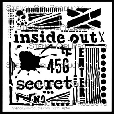 Inside Out Stencil by Seth Apter