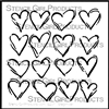 Inky Hearts Stencil