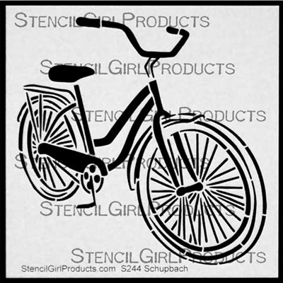 Bicycle Cruiser Stencil by Pippin Schupbach