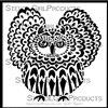 Horned Owl Stencil by Jessica Sporn