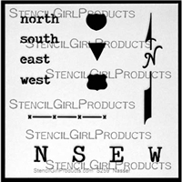 Map Symbols Stencil by Mary C. Nasser