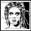 Talaya, Goddess of Rain Stencil