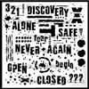 Text and Texture Discovery Stencil by Seth Apter