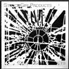 Sunburst Crackle Stencil by Daniella Woolf