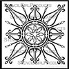 Decorative Curvy Ornament Stencil