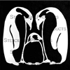 Penguin Family Stencil by Cecilia Swatton