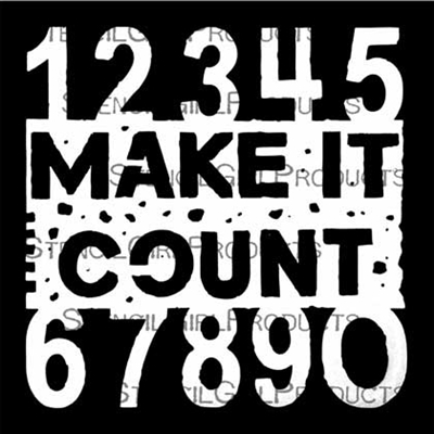 Make it Count Stencil by Seth Apter