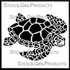 Sea Turtle Small Stencil by June Pfaff Daley