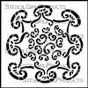 Curlicue Dance Stencil by Janet Joehlin