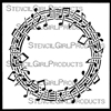 Musical Roundabout Stencil by Sandee Setliff