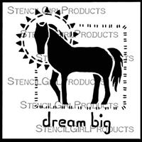 Dream Big Stencil by Roxanne Evans Stout