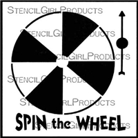 Spin the Wheel Stencil by June Pfaff Daley