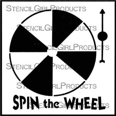 Spin the Wheel Stencil by June Pfaff Daley