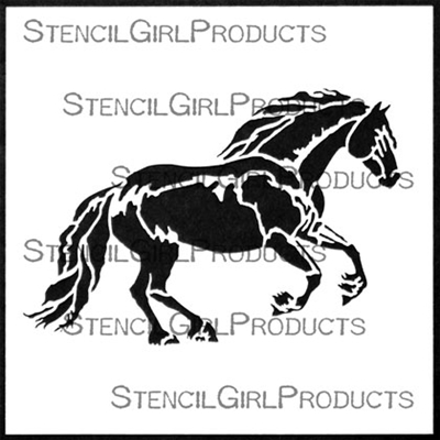 Horse 1 Stencil by Lanie Frick