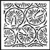 Mushroom Gills Stencil by Debi Adams