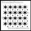 6-Point Star Grid + Dots Stencil by Valerie Sjodin