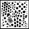 Interesting Dots Repeating Pattern Stencil by Jennifer Evans