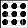 Abstract Color Mixing Swatch Stencil