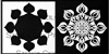 Kaleidoscope 3 Playful Starflower Stencil with Mask