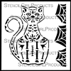 Frightful Feline Stencil by Jennifer Evans