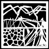 Mountain Pasture Stencil by Jennifer Evans
