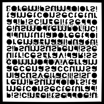 Letters Stencil by Nicole Watson
