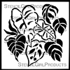 Monstera Leaves Stencil by Jennifer Evans