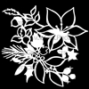 Holiday Floral Mask Stencil by Jennifer Evans