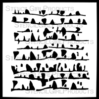 Cliff Dwellers Stencil by Mary Beth Shaw