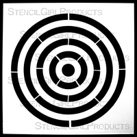 Concentric Circles Stencil by Mary Beth Shaw