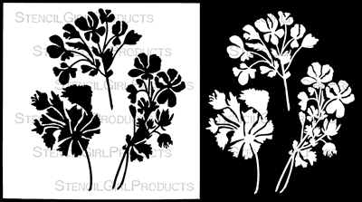 Petite Stem Mask Stencil by Rae Missigman