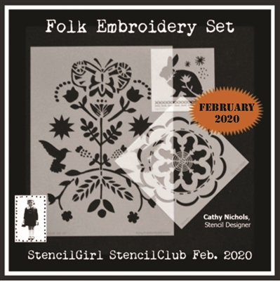 StencilClub Revolving Set G