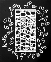 Numbers StencilGuts by StencilGirl