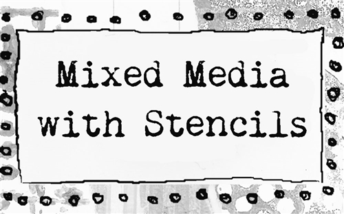 Mixed Media Paper Stencils 0.32 Ounces 10 Reusable Graphic Stencils 