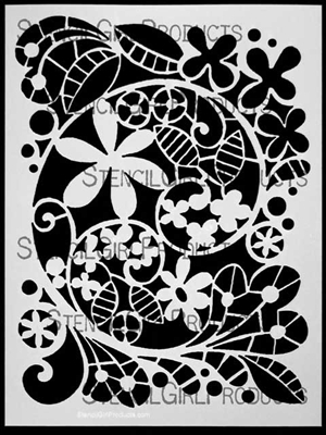Garden Swirl Stencil by Terri Stegmiller